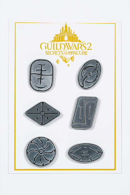 Guild Wars 2 Wizard Schools Enamel Pin Set