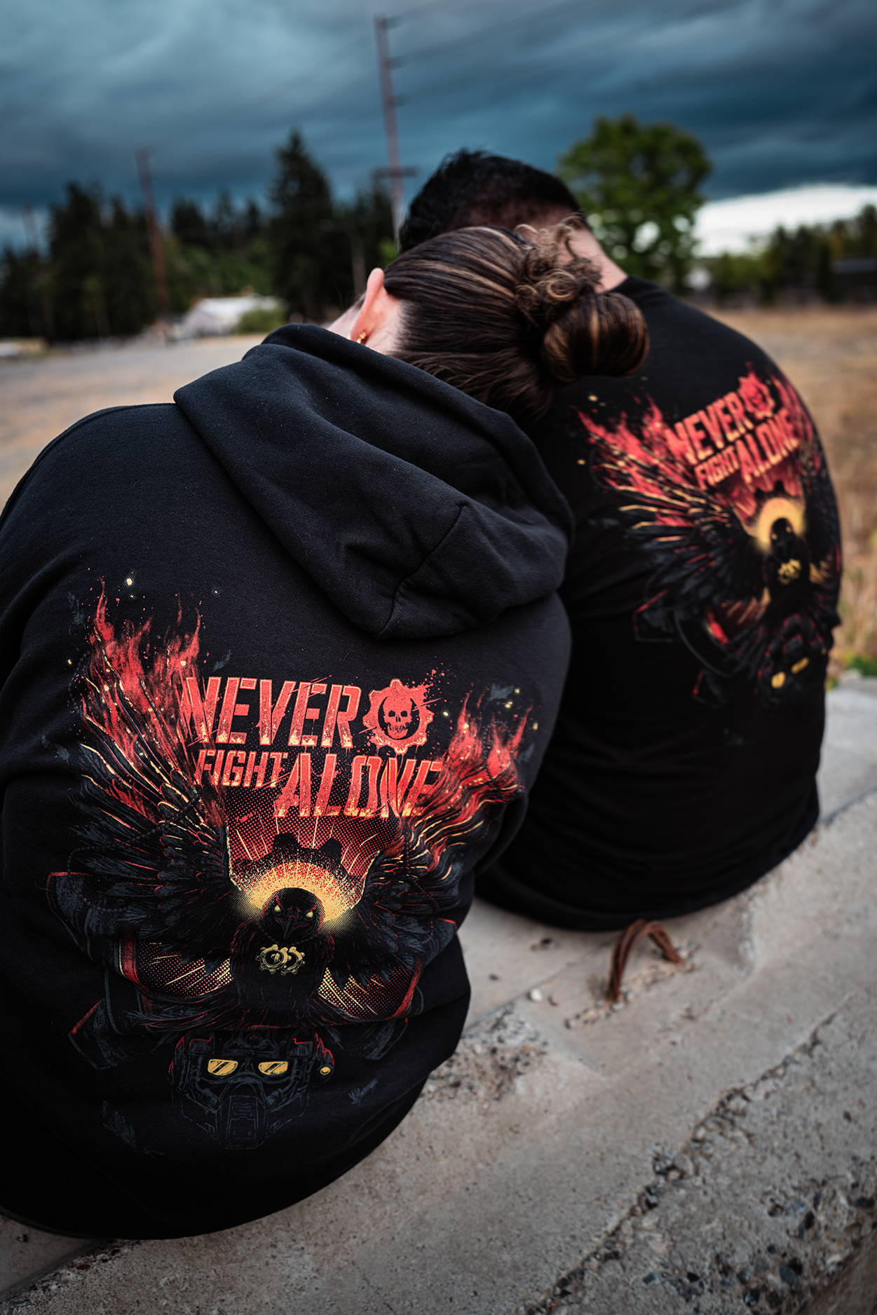 Gears of War Never Fight Alone Hoodie