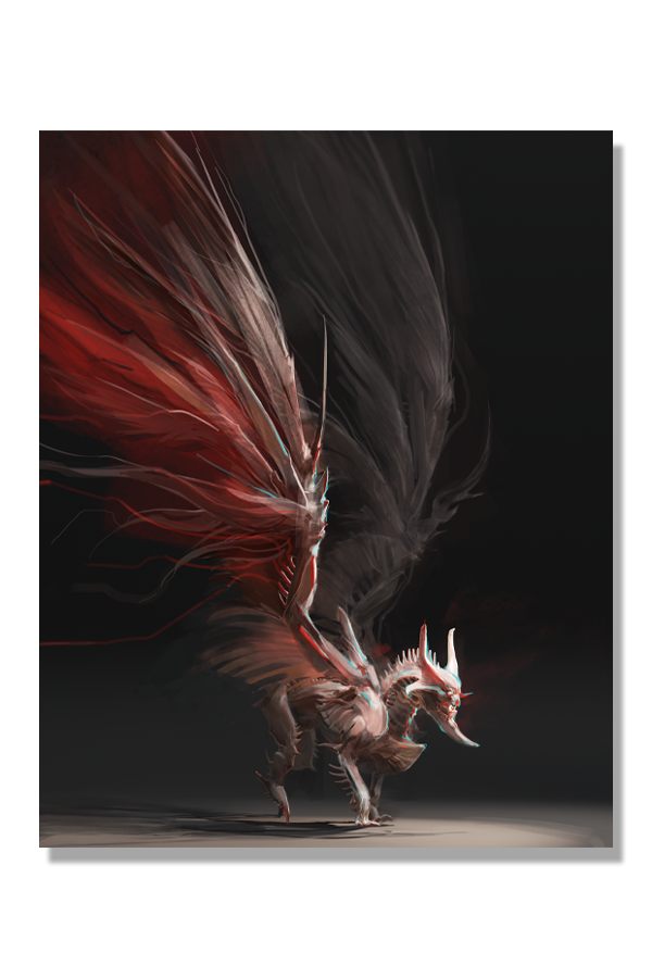 Guild Wars 2 Skyscale Lithograph
