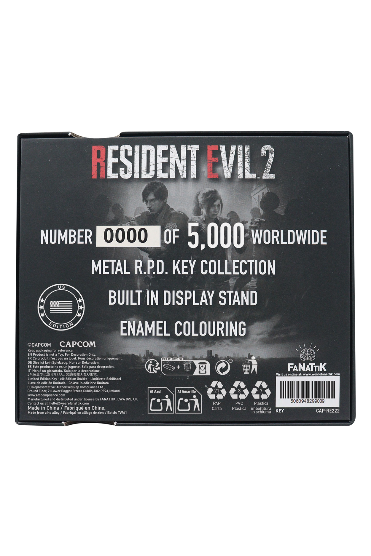 Resident Evil 2 - Set of Card Suit Keys by Fanattik