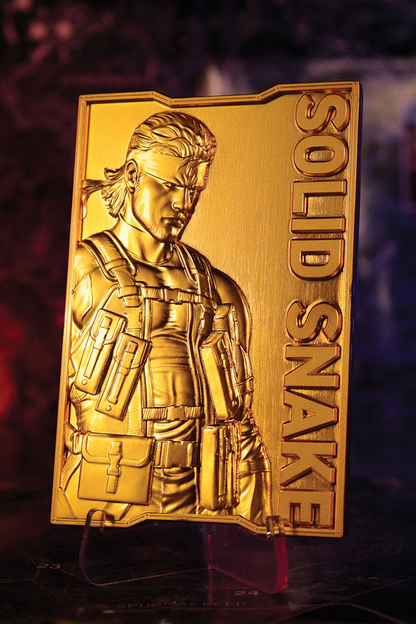 Metal Gear Solid 2 - 24k Gold Plated Snake Ingot by Fanattik