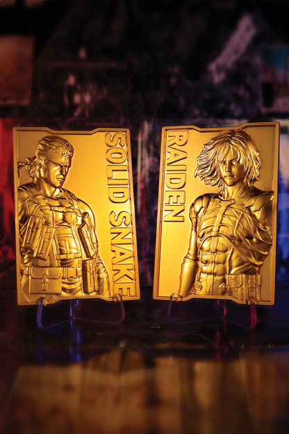 Metal Gear Solid 2 - 24k Gold Plated Snake Ingot by Fanattik