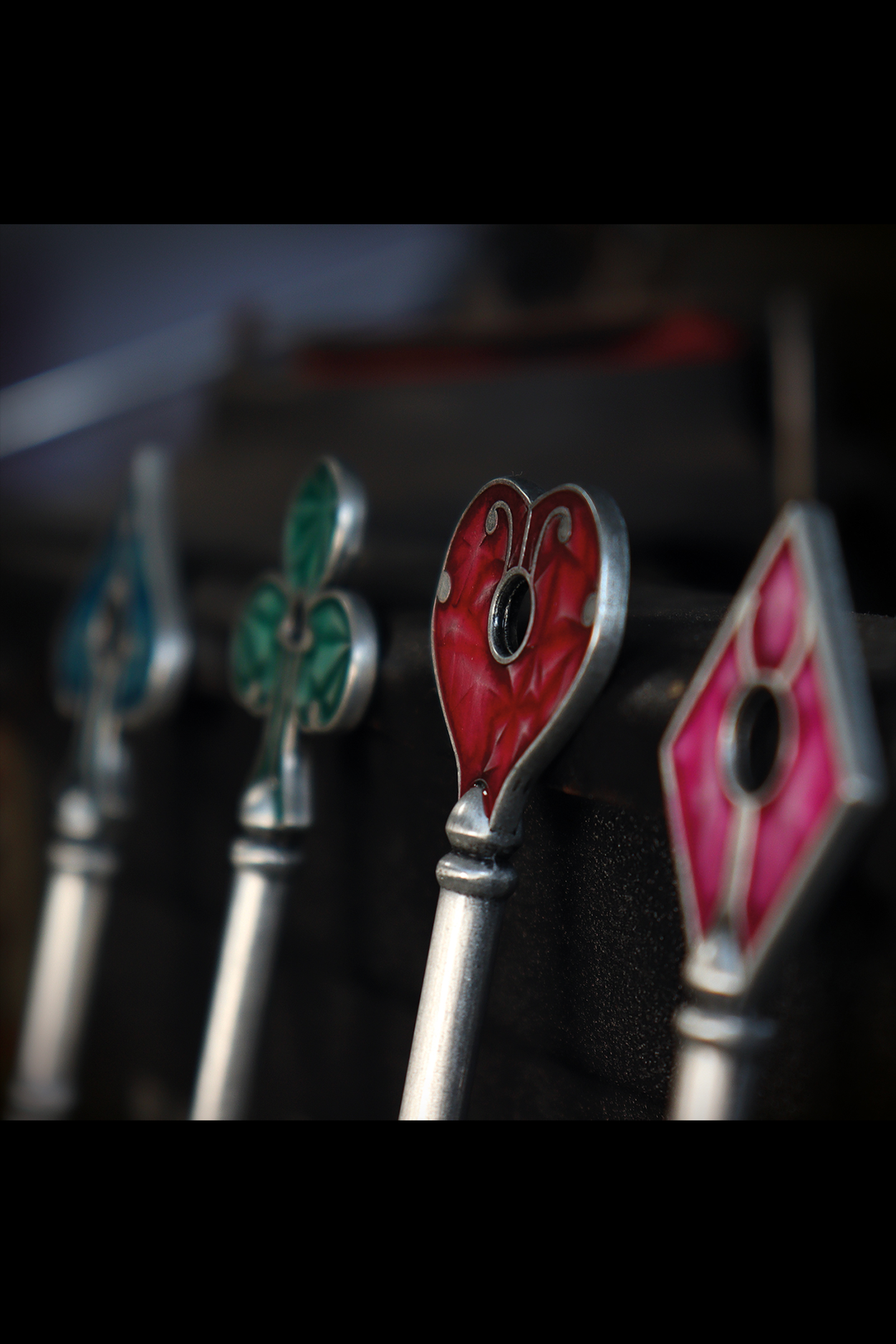 Resident Evil 2 - Set of Card Suit Keys by Fanattik