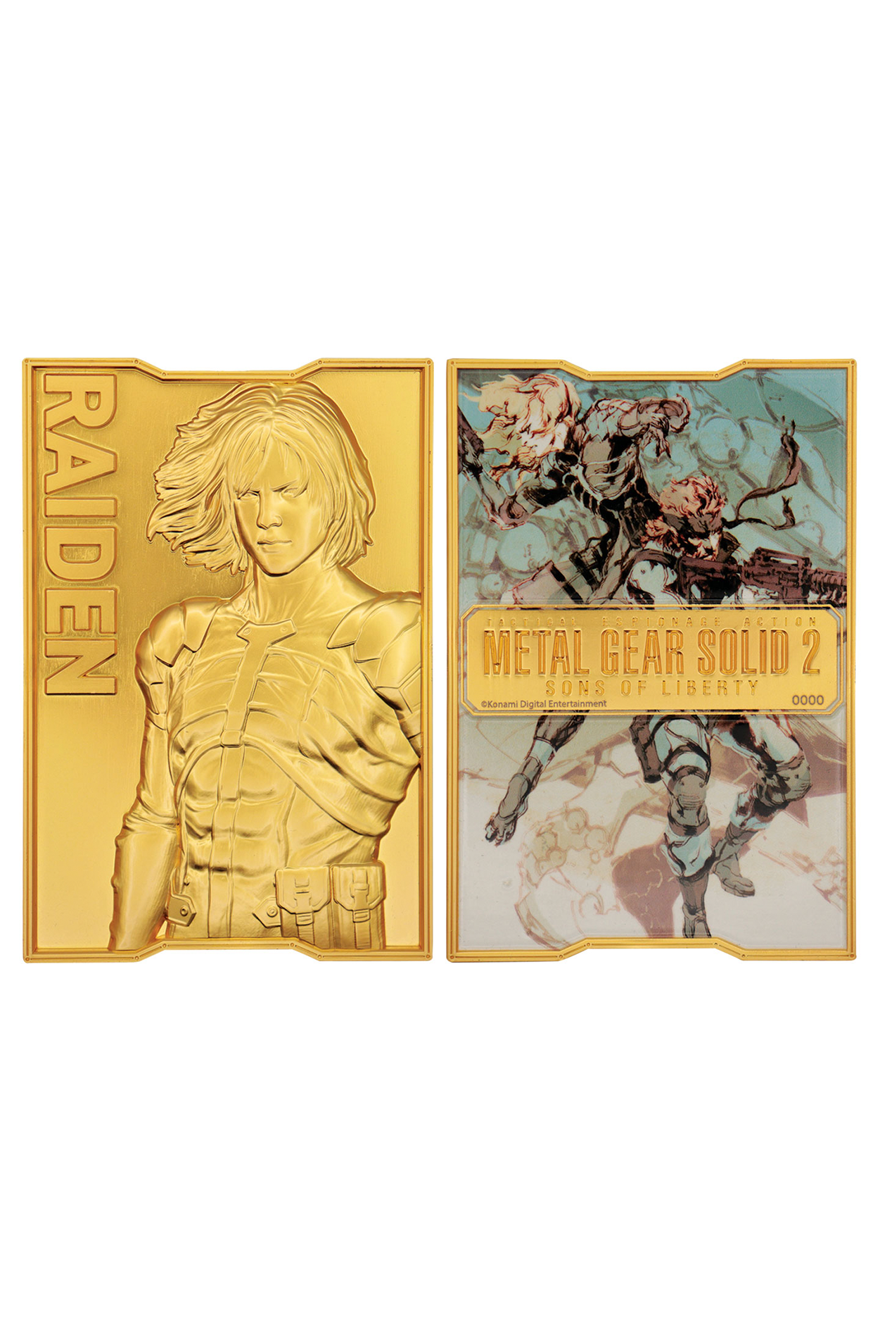 Metal Gear Solid 2 - 24k Gold Plated Raiden Ingot by Fanattik