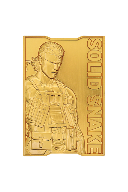 Metal Gear Solid 2 - 24k Gold Plated Snake Ingot by Fanattik