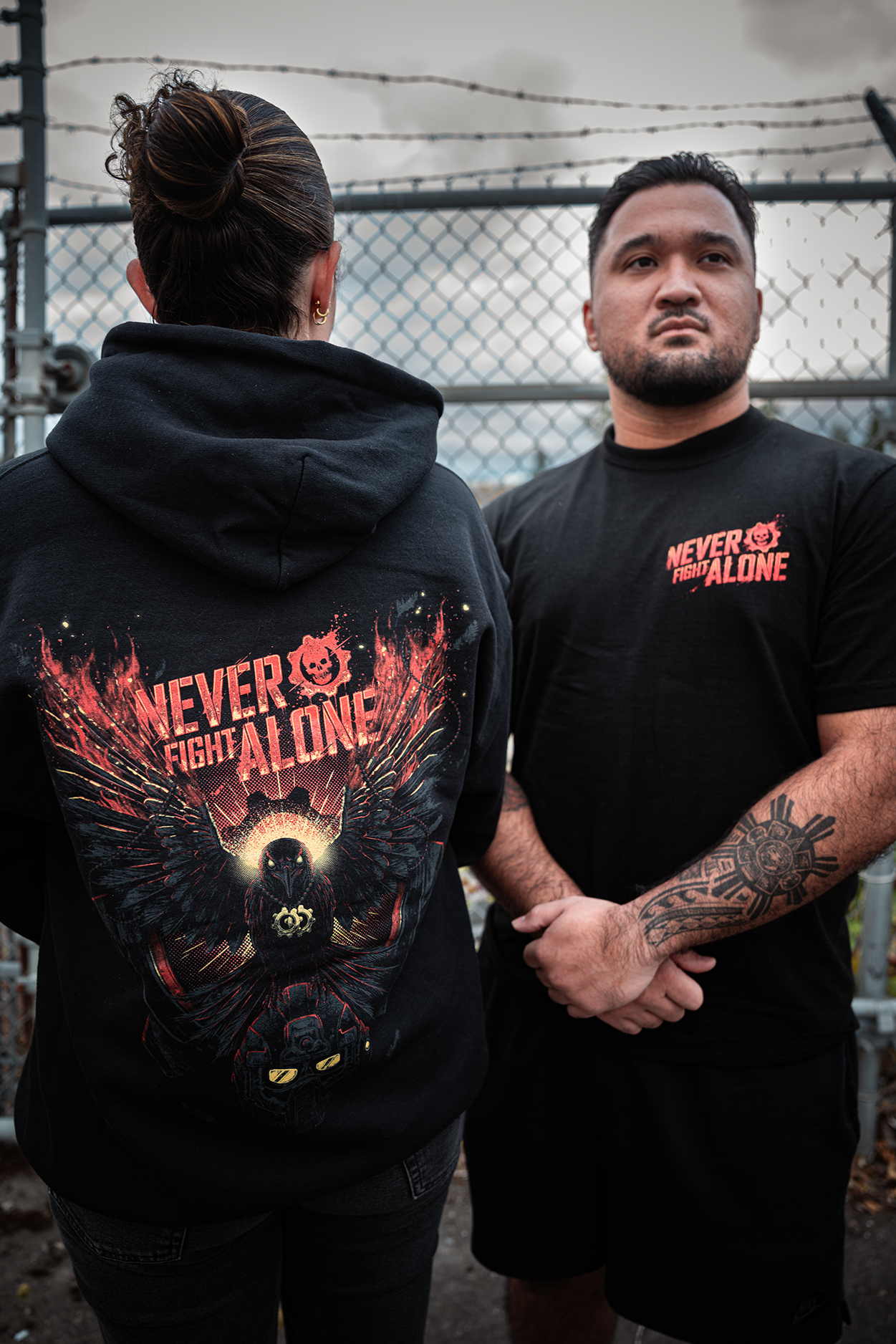 Gears of War Never Fight Alone Hoodie